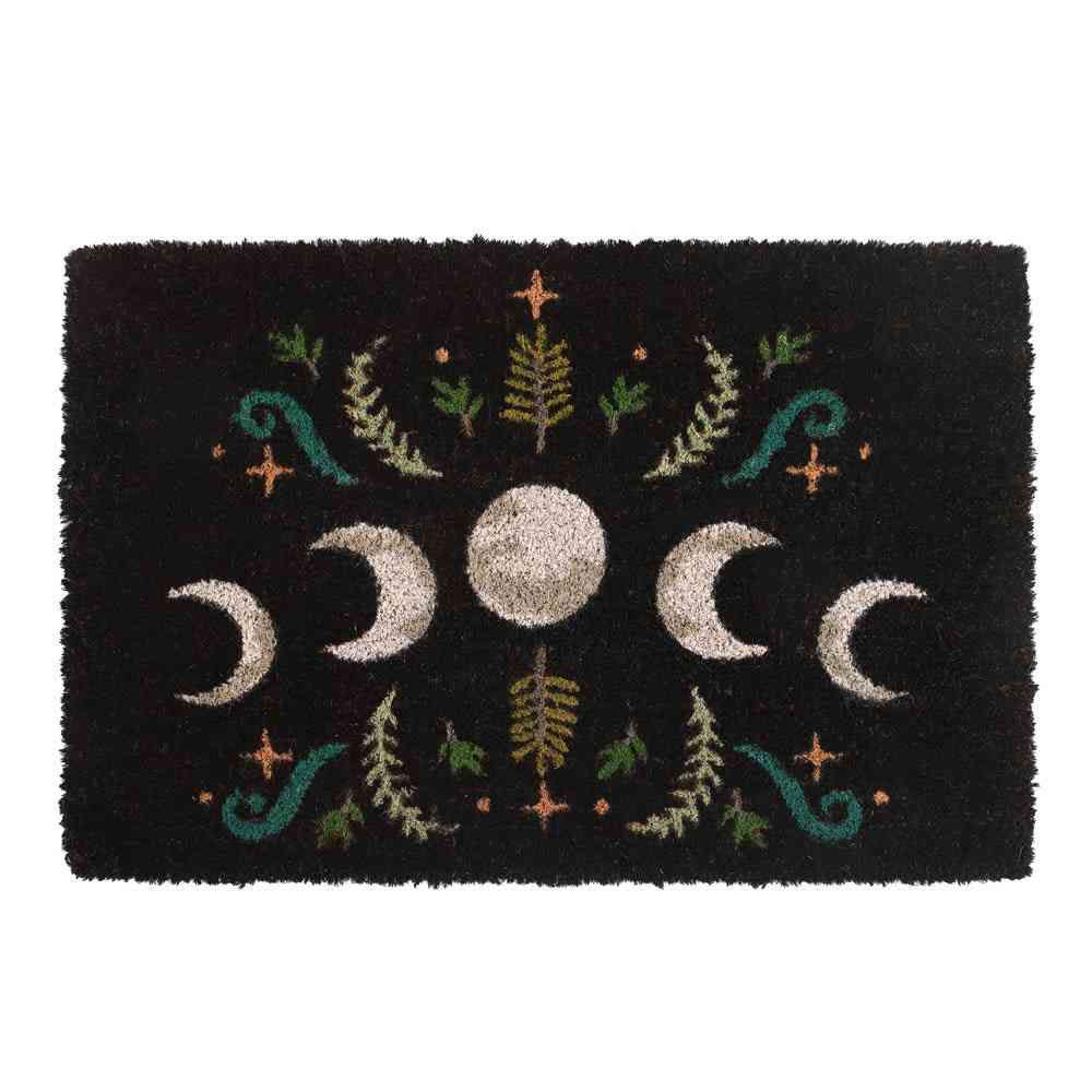 Something Different - Black Dark Forest Moon Phase Paillasson - Multicolore